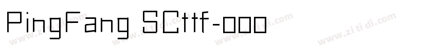 PingFang SCttf字体转换